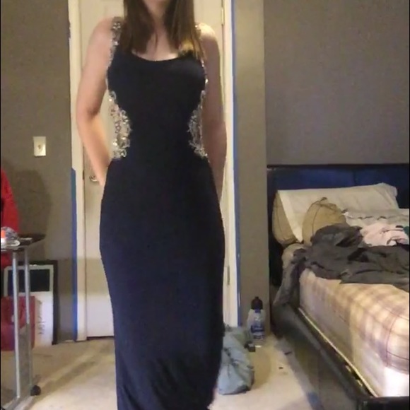 navy prom dress - Picture 2 of 5